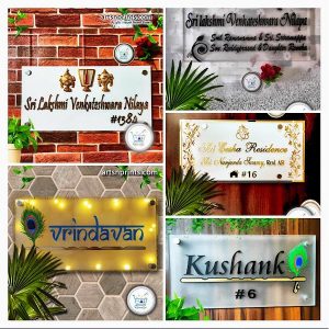 acrylic name plate manufacturer Karnataka.artsnprints.com shop online and get door delivery across Karnataka