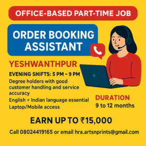 Flexible part time work near Yeshwanthpur
